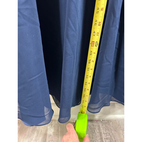 Xscape Navy Long Sleeve Dress - Picture 9 of 10